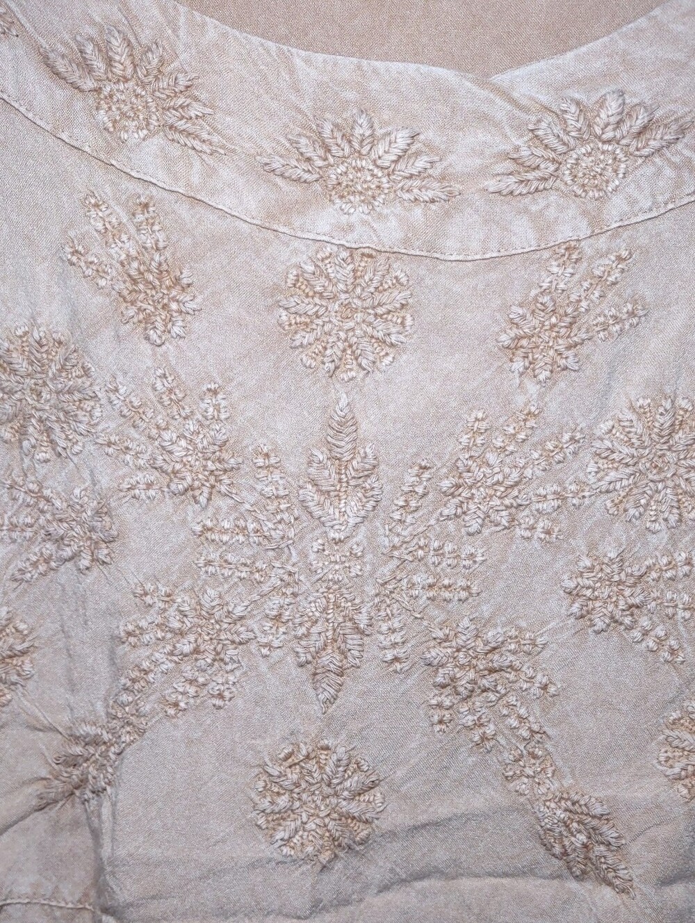 Solitaire Women's Embroidered Boho Floral Peasant Blouse Size: XL - Picture 5 of 7